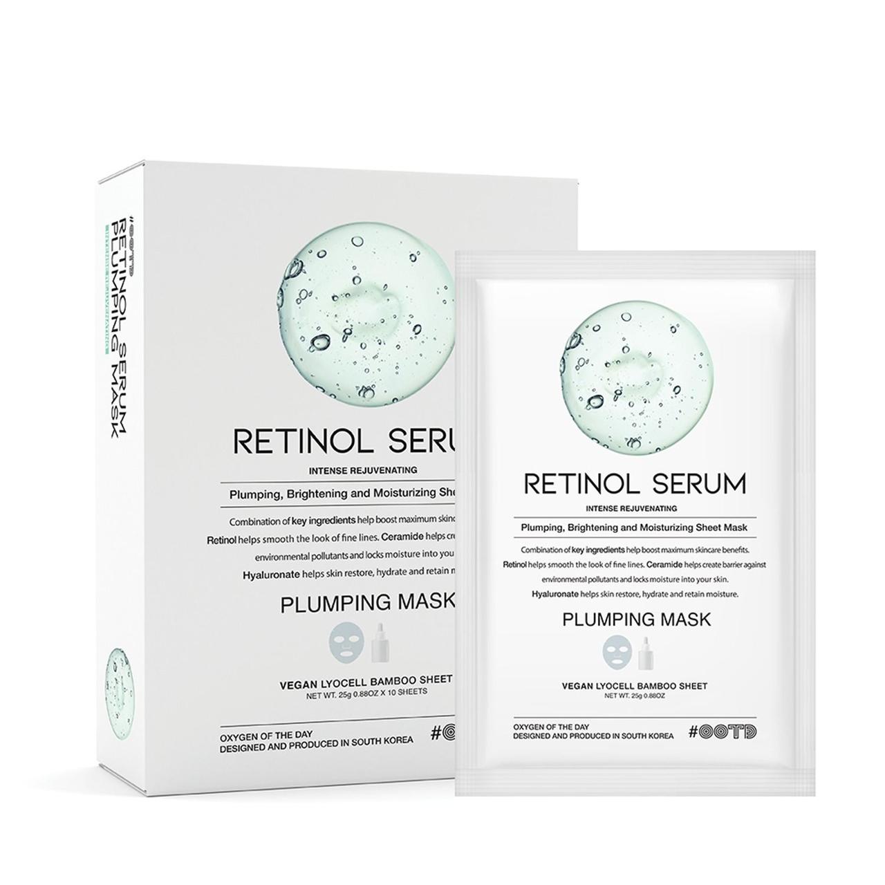 OOTD Retinol Serum Plumping Mask -  Антивікова тканинна маска з ретинолом