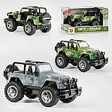 Джип військовий інерційний "Off-road" ВСУ ЗЕЛЕНИЙ арт. WY 391 A/B, фото 2