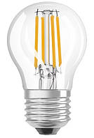 Лампа светодиодная OSRAM LED P60 5.5W (806Lm) 2700K E27 филамент
