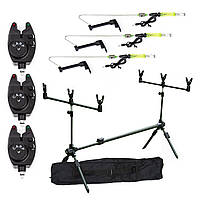 Набір BASIC Рід-Під на 3 вудилища 3 Сигналізатора RMP Carp Свінгера