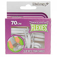 Шнурки Mr Lacy Flexies Elastic Laces White, оригінал. Доставка від 14 днів