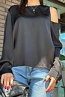 Блузка женская черного цвета размер 42-48