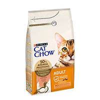 Cat Chow Adult сухой корм для кошек с уткой 1,5 кг