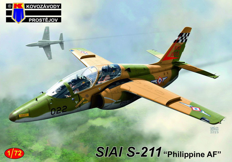 Пластикова модель 1/72 Kovozavody Prostejov 0405 італійський навчально-тренувальний SIAI S-211 Філіпіни