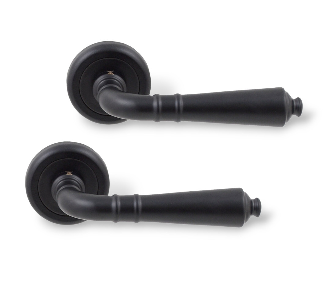 Ручки для дверей Fimet  Paris 154 чорний матовий, фото 1