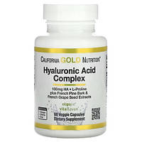 Для суставов и связок California Gold Nutrition Hyaluronic Acid Complex (60 капсул.)