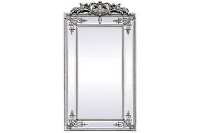 Дзеркало настінне Бергамо185*92*6 см, дзеркало 132*57 см., колір — срібло, дерево (MR7-509)