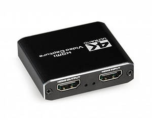 Адаптер Cablexpert HDMI — HDMI+USB+3.5 мм (F/F), Black (UHG-4K2-01)
