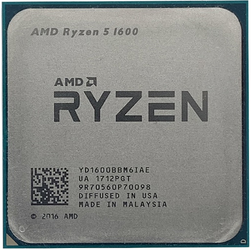Процесор AMD Ryzen 5 1600 3.2-3.6 GHz 6 ядер 12 потоків 16Mb 65W AM4 бв