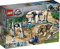 Конструктор ЛЕГО Lego Jurassic World Нападение трицератопса 75937