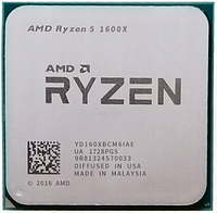 Процесор AMD Ryzen 5 1600x 3.6-4.0GHz 6 ядер 12 потоків 16Mb 95 W AM4 бв