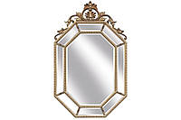Зеркало настенное Венеция 144*90*4см, размер зеркала - 60*9, цвет - золото, дерево (MR7-515)