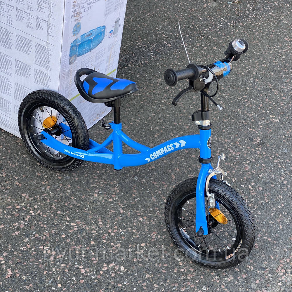 Дитячий беговел/велобіг від 12"дюймів надувні колеса, BALANCE TILLY Compass T-21258, фото 1
