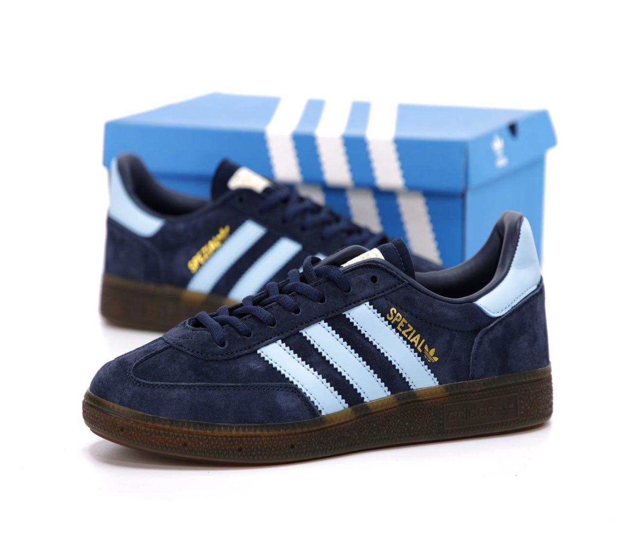 Жіночі кросівки Adidas Spezial Blue Сині Взуття Адідас Спеціал повсякденні замш текстиль В'єтнам