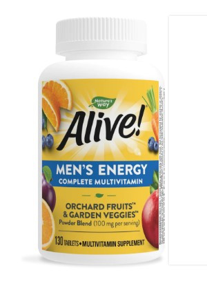 Nature's Way Alive! Men's Energy Complete Multivitamin Мультивітамінний комплекс для чоловіків, 130 таб. До 04/2026