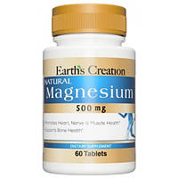 Magnesium 500 mg Earth's Creation, 60 таблеток