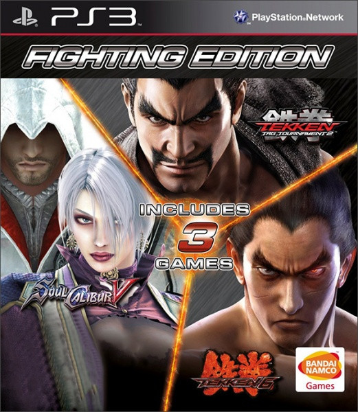 Гра Fighting Edition (PS3) Комплект з Tekken 6, Tekken Tag Tournament 2 і Soulcalibur V
