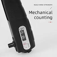 Еспандер кистьовий з лічильником від 0 до 99 пружинний та регульованим навантаженням 5 - 60 кг Black, фото 2