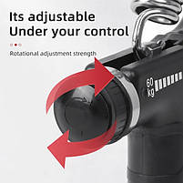 Еспандер кистьовий з лічильником від 0 до 99 пружинний та регульованим навантаженням 5 - 60 кг Black, фото 3