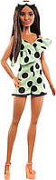 Кукла Барби Модница в мятном комбинезоне в горошек Barbie Fashionistas Lime Green Polka Dot Romper 200 HJR99