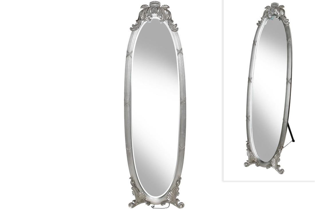 Зеркало напольное Люси 168см, цвет - серебро (MR7-503) - фото 1 - id-p1888820449
