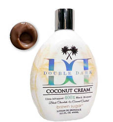 Лосьон для засмаги у солярії brown sugar DOUBLE DARK  Coconut Cream 400X  400мл