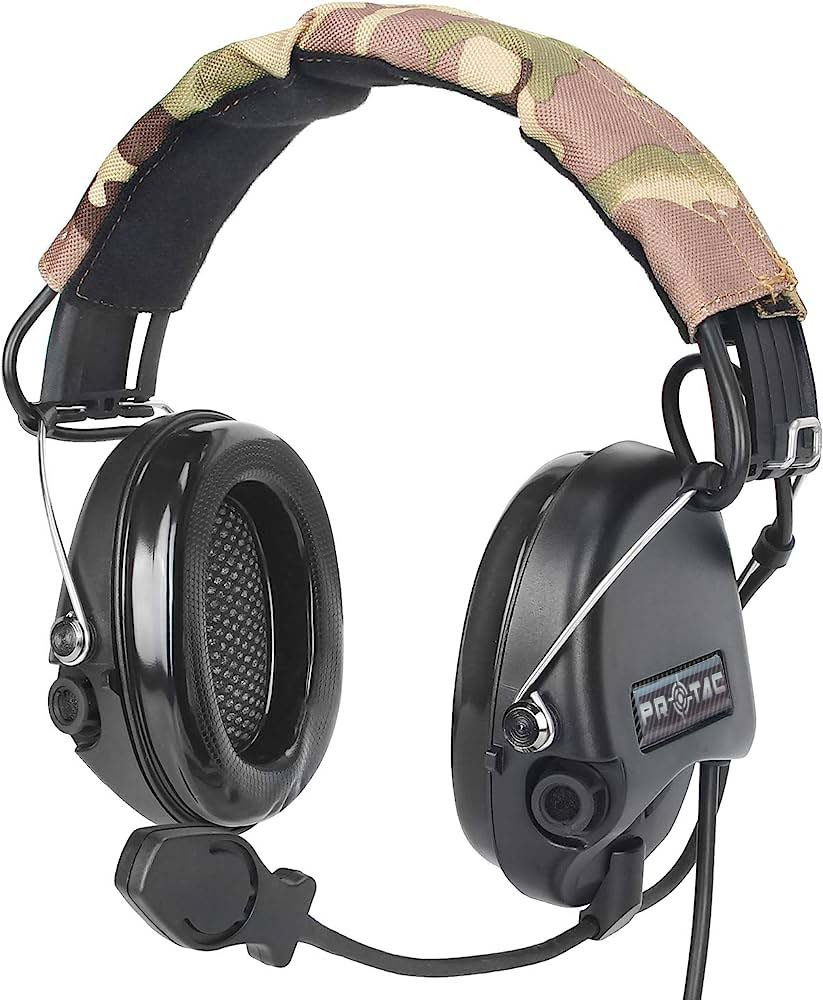 Активні Навушники для стрільби з мікрофоном PROTAC VII Military (Sordin Style) BK, фото 1