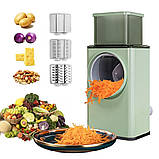 Подрібнювач овочів 3в1 Ручна овочерізка VEGETABLE CUTTER, фото 4