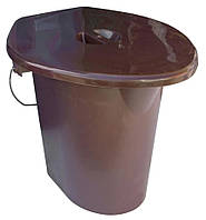 Відро-туалет для інвалідів та непрацездатних Коричневе