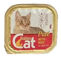 Паштет для котов 100гр Golden Cat говядина