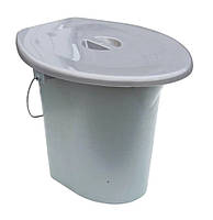 Похідний біотуалет, переносне відро-туалет 16л металік