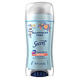 Твердий дезодорант БЕЗ АЛЮМІНІЮ Персик Secret Aluminum Free Deodorant White Peach, фото 2