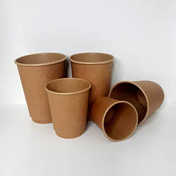 Крафтові двошарові стакани