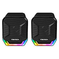 Fantech GS202, колонка для пк, 6W, AUX, USB, LED RGB подсветка, Black