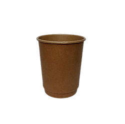 Крафтовий двошаровий стаканчик 175мл - 15шт/уп кавові крафт стакани для кави чаю