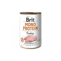 Влажный корм для собак Brit Mono Protein Turkey 400 г с индейкой
