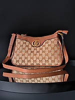 Aphrodite Shoulder Bag Brown Textile