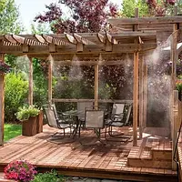 Набор система капельного полива Garden Art для теплиц и летних веранд, обеспечивает туманообразование на 15 м,