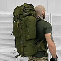 Военный большой рюкзак олива 100л CORDURA 1000D, тактический вместительный рюкзак на 100 литров в оливе top