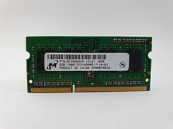 Оперативна пам'ять для ноутбука SODIMM Micron DDR3 2Gb 1066MHz PC3-8500S (MT8JSF25664HZ-1G1D1) Б/В