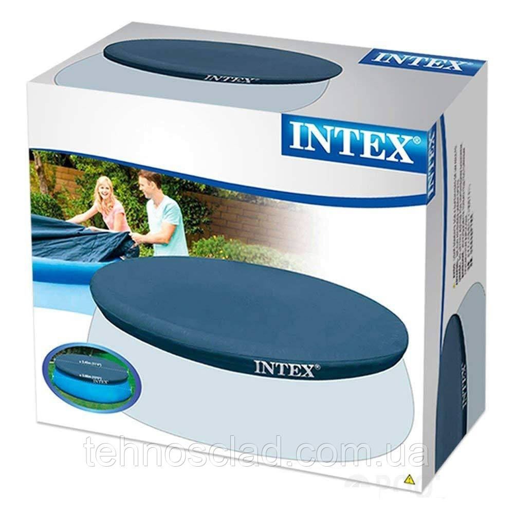 Тент Intex 305 cм для надувних круглих басейнів Інтекс та Bestway захисний чохол теплозберігаючий накриття