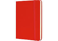 Деловая записная книжка NAMIB, А6, твердая обложка, резинка, кремовый блок линия, красный
