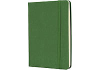 Деловая записная книжка MAGIC, А6, твердая обложка, резинка, кремовый блок линия, зеленый