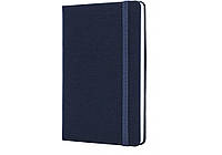 Деловая записная книжка NAMIB, А5, твердая обложка, резинка, белый блок клетка, синий