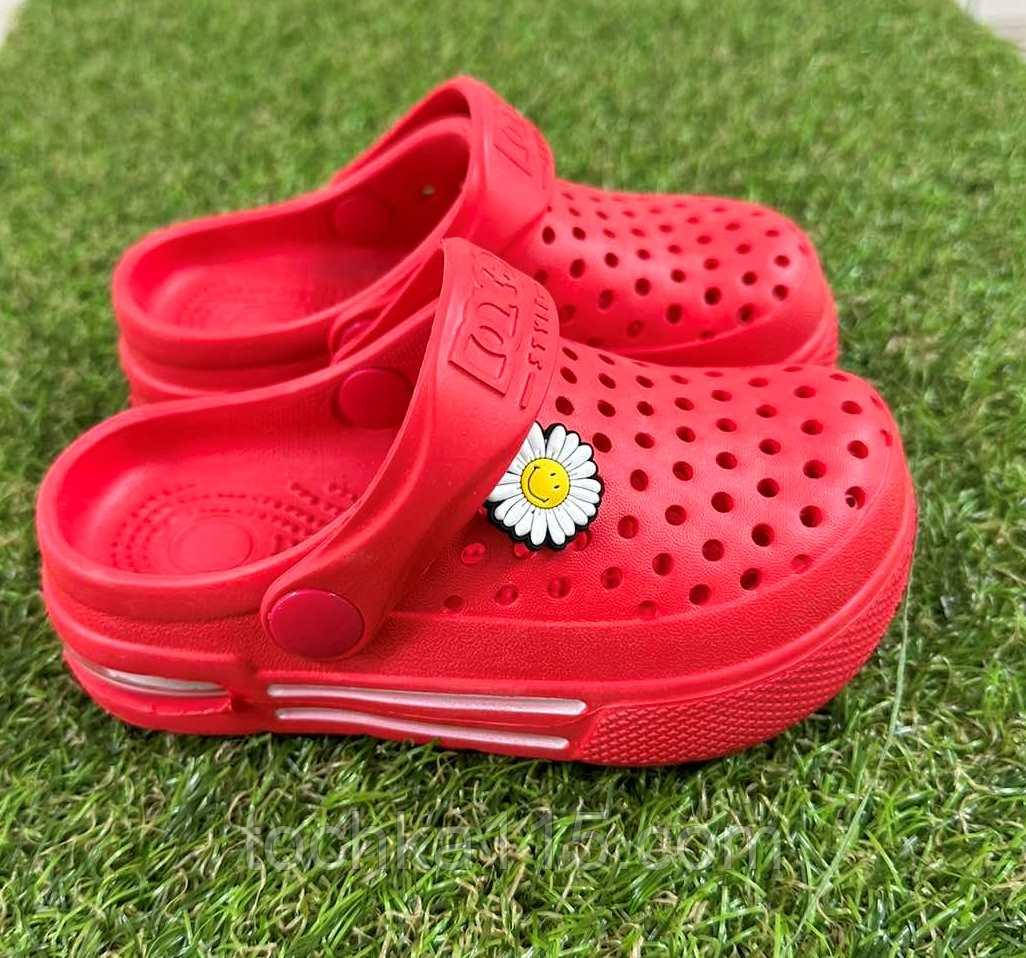 Дитячі крокси сабо crocs Dago червоні р25-30