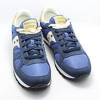 Мужские замшевые кроссовки Saucony Shadow Original синие 45