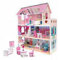 Кукольный домик Iconka Розовая вилла KX6484 70 см