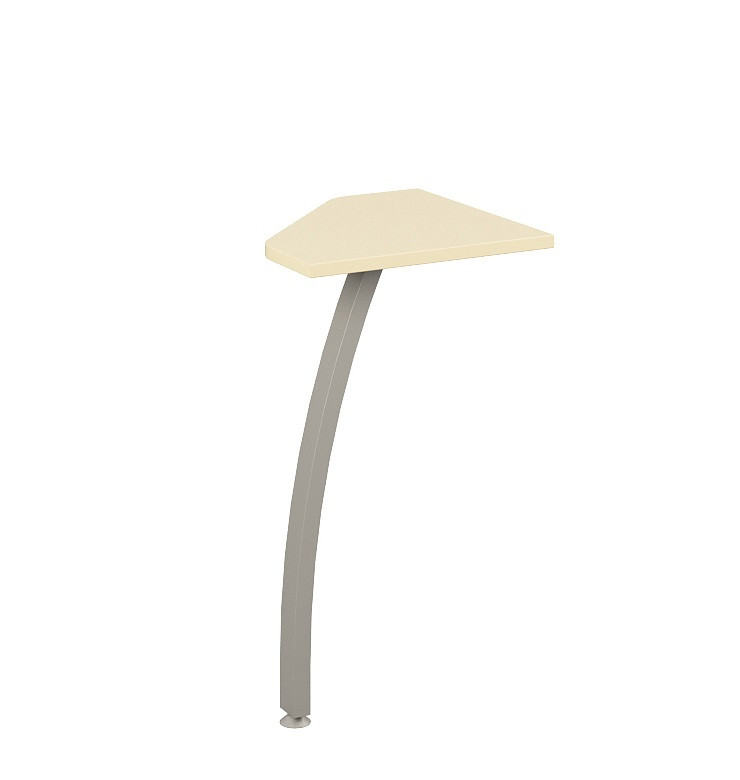 Приставний елемент до стола Прайм P1.16.05 ніжка метал стільниця ДСП 450х450 мм (MConcept-ТМ)