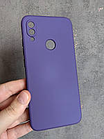 Силиконовый чехол для Xiaomi Redmi Note 7 Фиолетовый софт тач