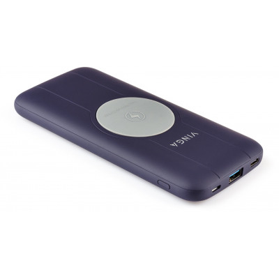 Батарея универсальная (Power Bank) Vinga 10000 mAh Wireless QC3.0 PD soft touch purple Power Bank - фото 9 - id-p1888907739